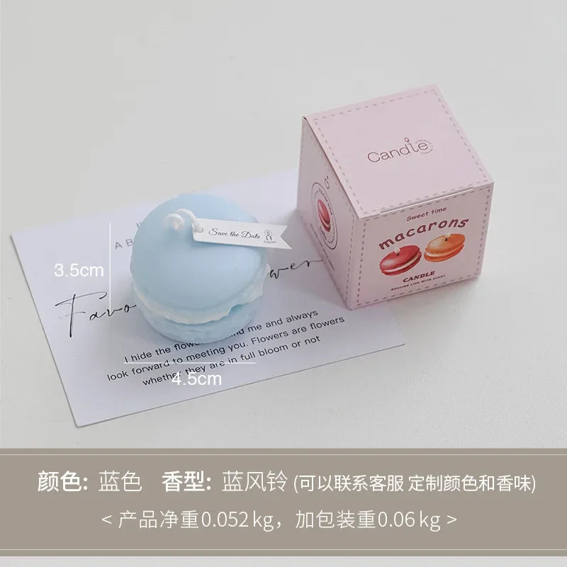 Macaron Aromatherapy Candle Lavender Peach