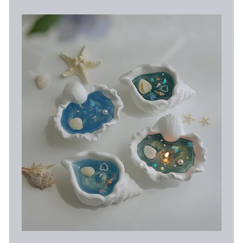 Conch Scented Candle Atmosphere Gift Jelly Wax
