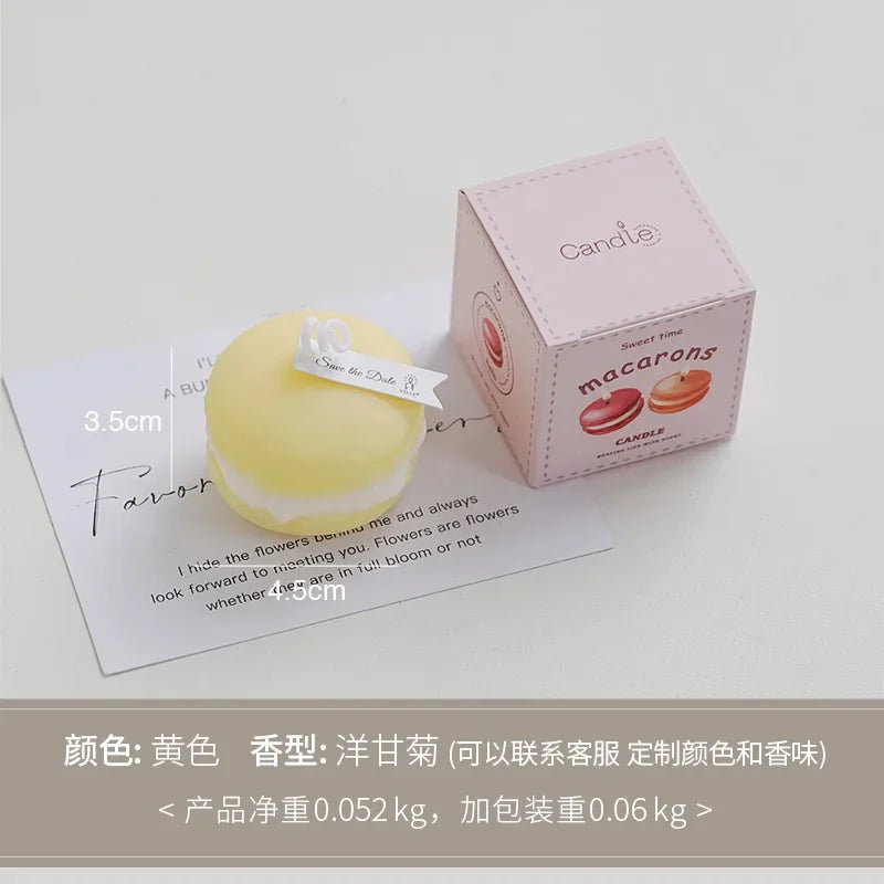 Macaron Aromatherapy Candle Lavender Peach