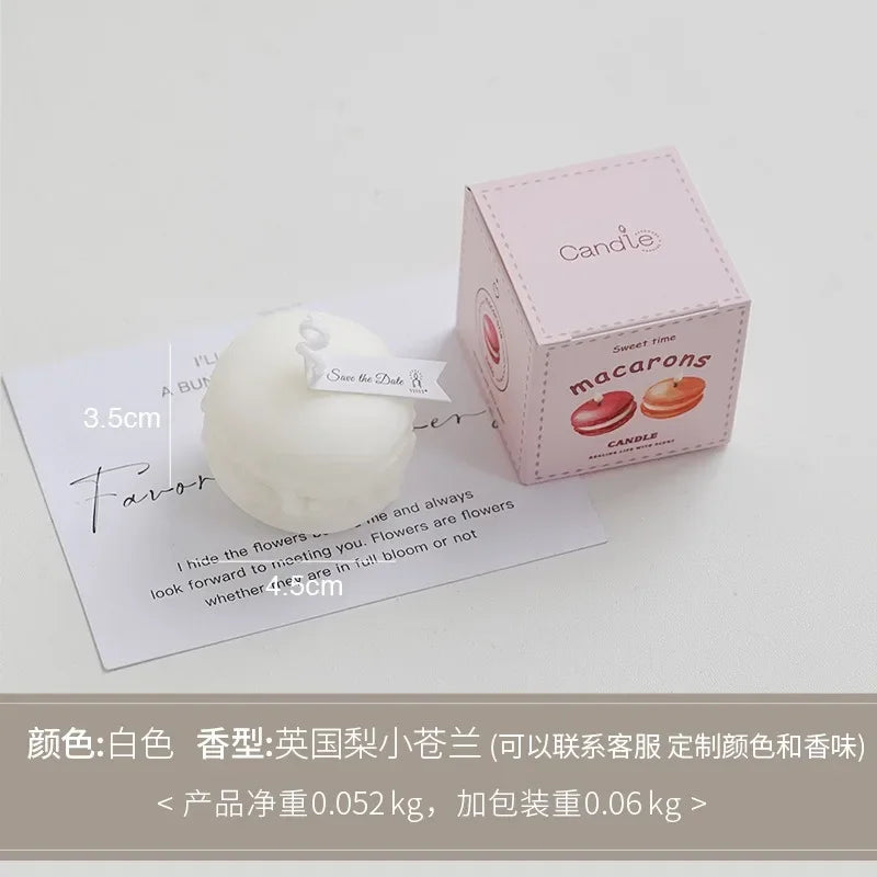 Macaron Aromatherapy Candle Lavender Peach