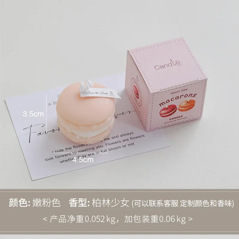 Macaron Aromatherapy Candle Lavender Peach