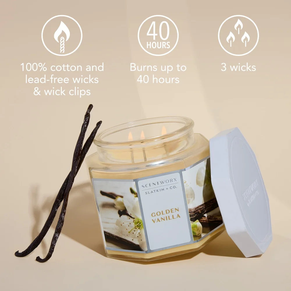 Golden Vanilla Scented Candle 14.5 oz