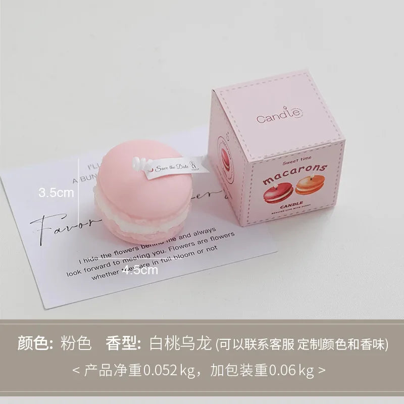 Macaron Aromatherapy Candle Lavender Peach