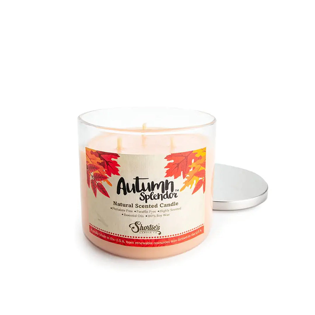 Autumn Splendor Natural 3 Wick Candles