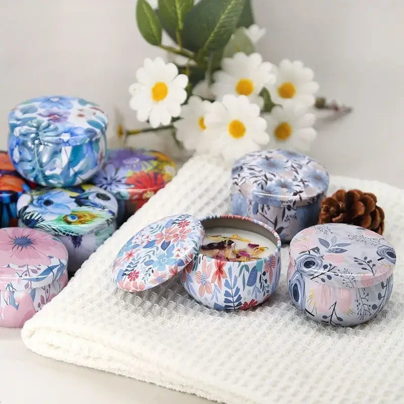 Diwali/Pooja Dried Flower Scented Candles