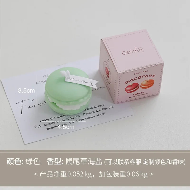Macaron Aromatherapy Candle Lavender Peach