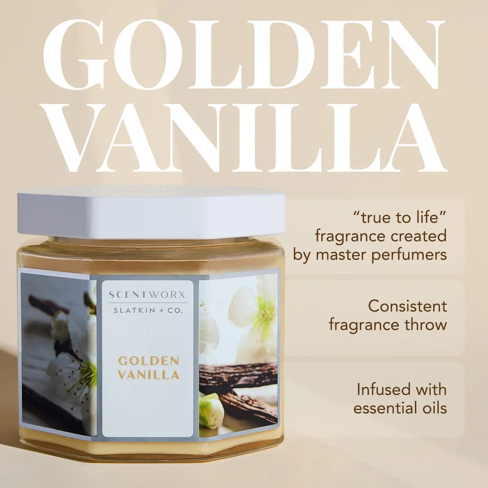 Golden Vanilla Scented Candle 14.5 oz